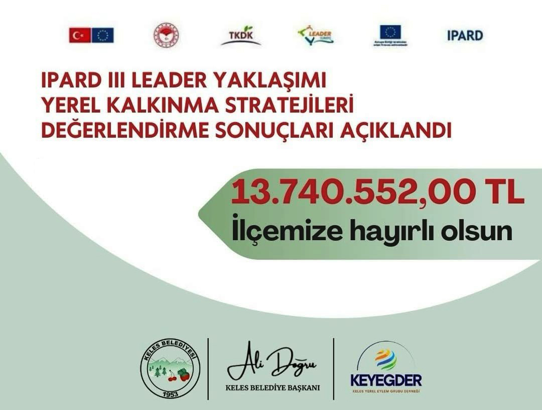 Ipard III Leader Yaklaşımı Yerel Kalkınma Stratejileri Değerlendirme Sonuçları Açıklandı